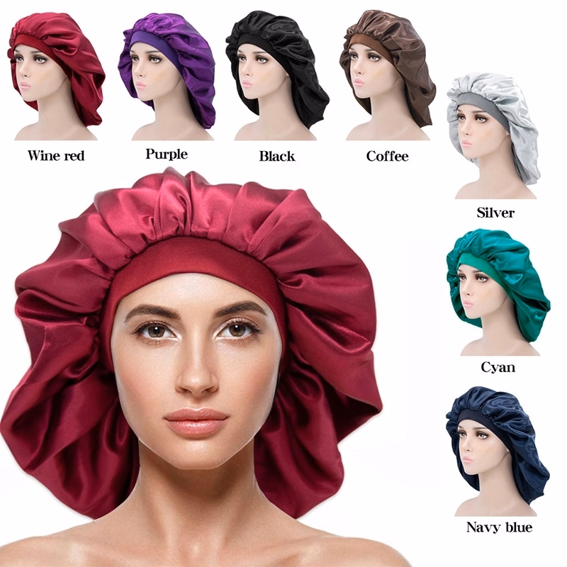 Double Side Bucket HatHeadscarf Sleeping Bonnet Hair Wrap