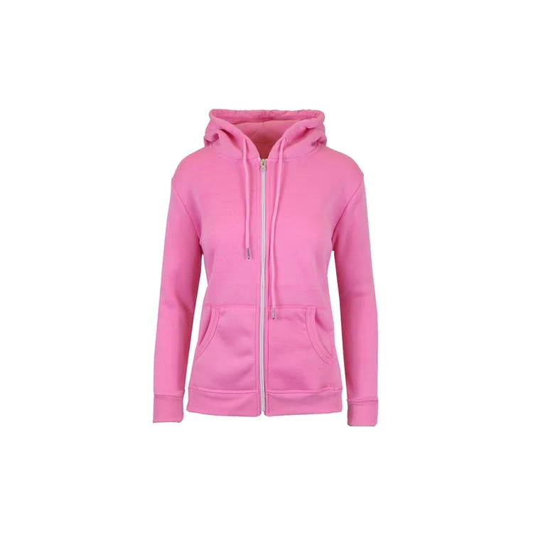 Women's Full Zip Hoodies - S-2X Pink 1