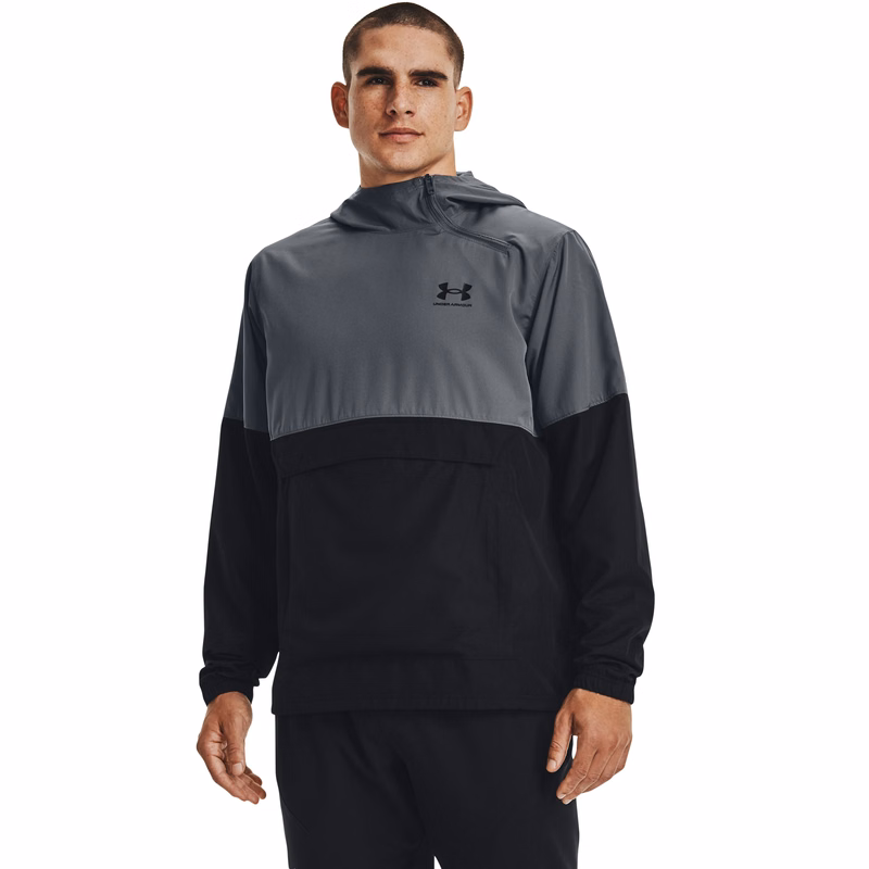 Men's UA Woven Asymmetrical Zip Pullover