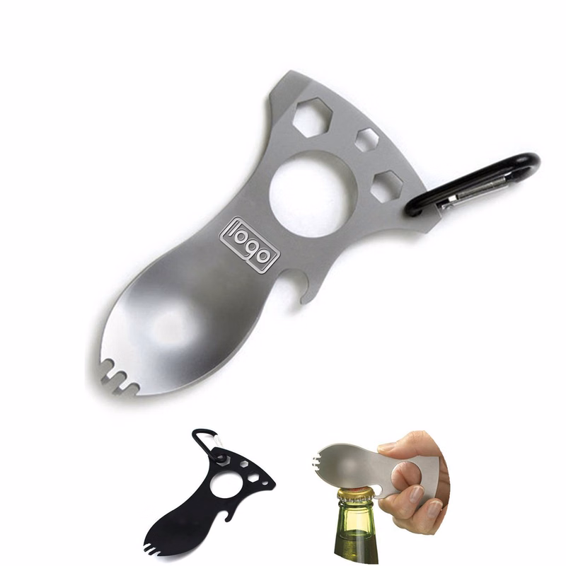 Multifunction Outdoor Camping Fork Spoon Opener