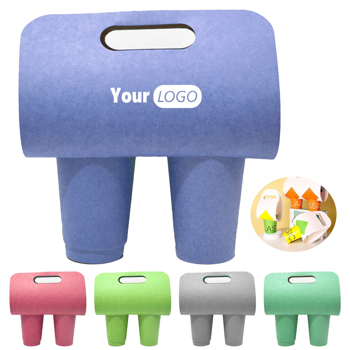 Paper Eco-Friendly Beverage Holder For Secure Carrying 1