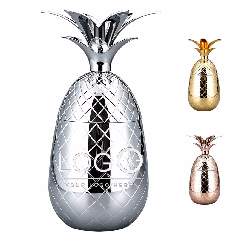 16 oz Stainless Steel Pineapple Cocktail Cup