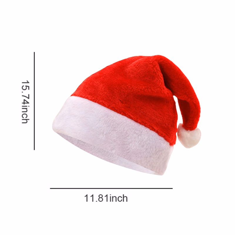 New Year Velvet Thickened Christmas Hat