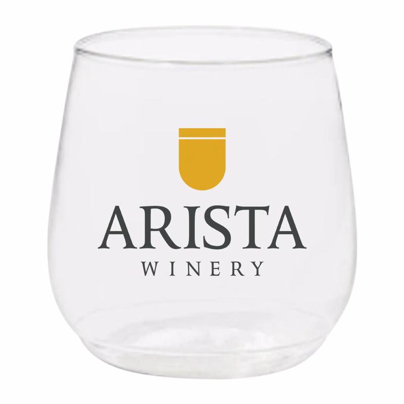 12oz Plastic Stemless Wine Glass