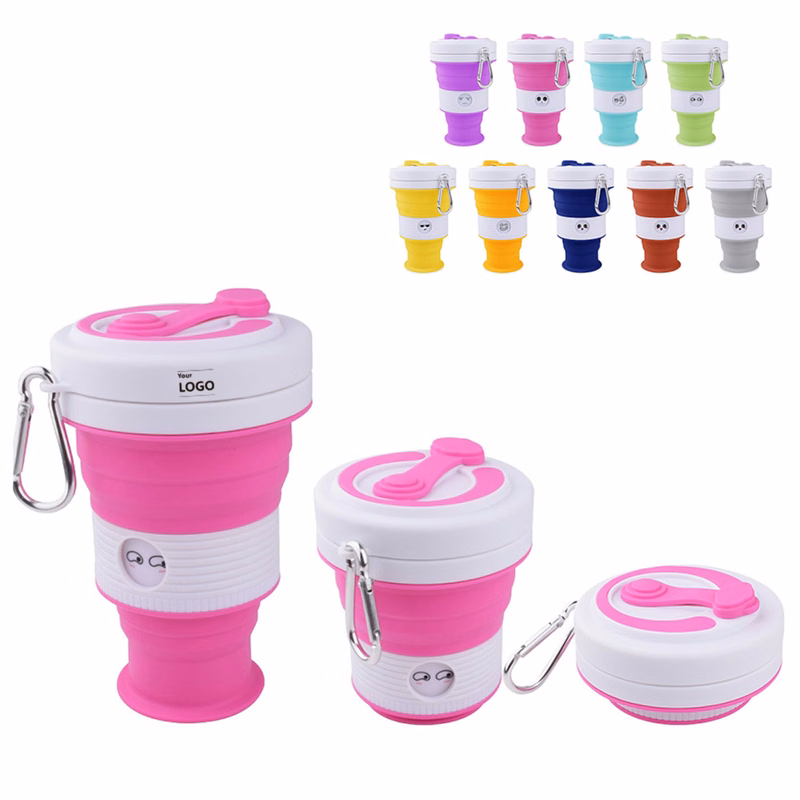 Collapsible Silicone Emoji Travel Cup
