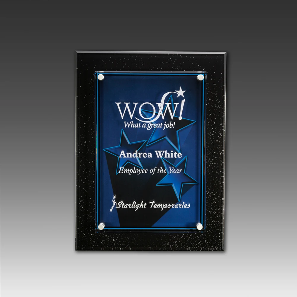8.5" x 10" AcryliPrint HD Star Excellence Plaque 1