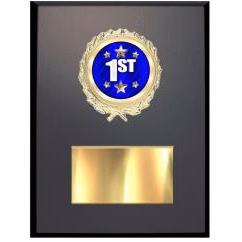 Plaque: 5x7" (Black Matte), (Type) Mylar holder