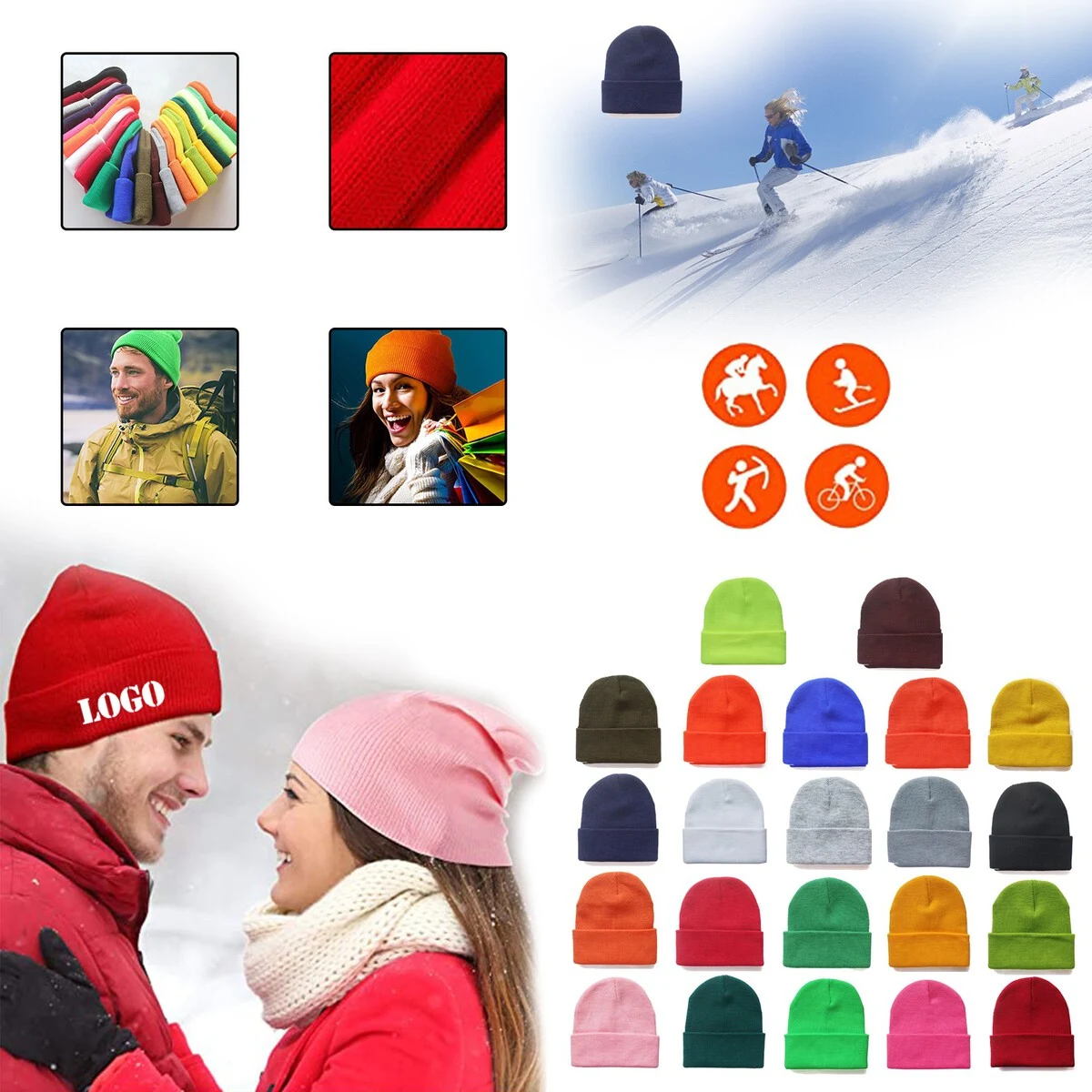 Knit Beanie with Cuff 1