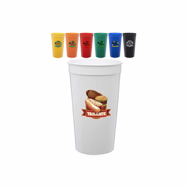 32 oz. Plastic Stadium Cup - USA Made