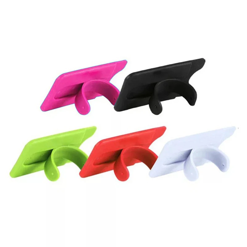 Two Function Soft Silicone Mobile Phone Stand & Wallet 1