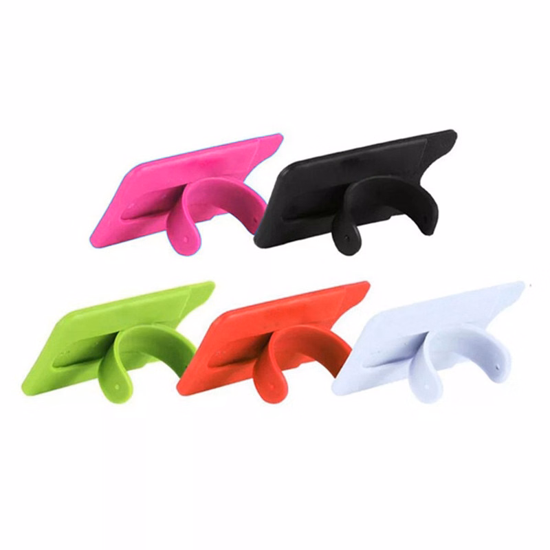 Two Function Soft Silicone Mobile Phone Stand & Wallet