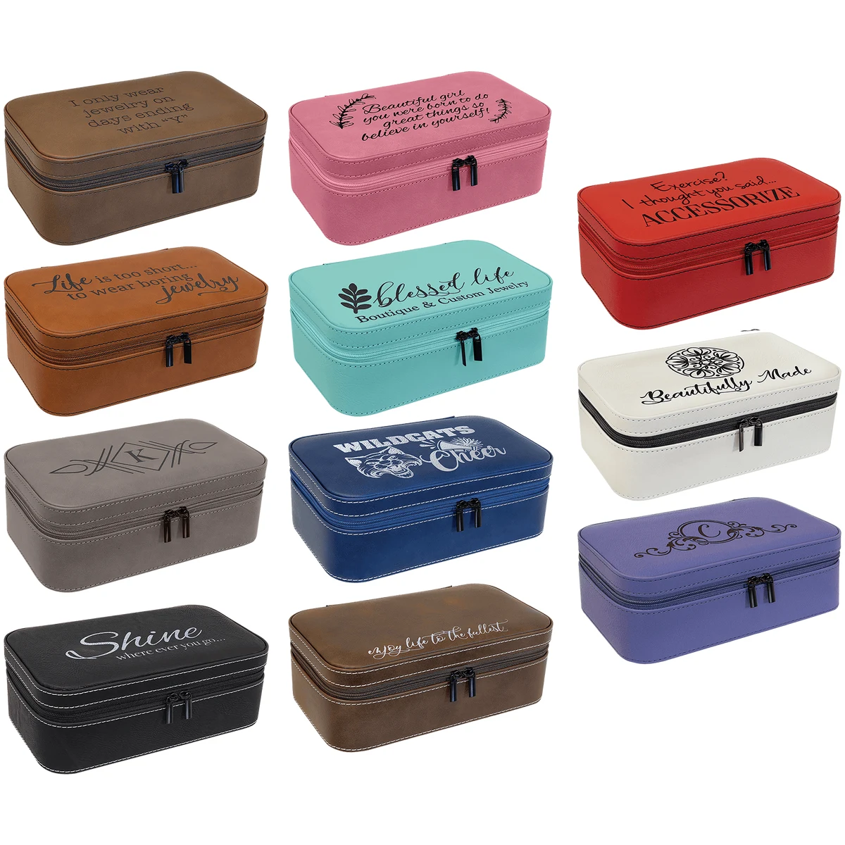 7 1/2" X 4 1/2" Leatherette Jewelry Box 1