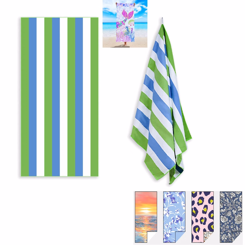 Large Microfiber Polyester Beach Swimming Towel MOQ50pcs