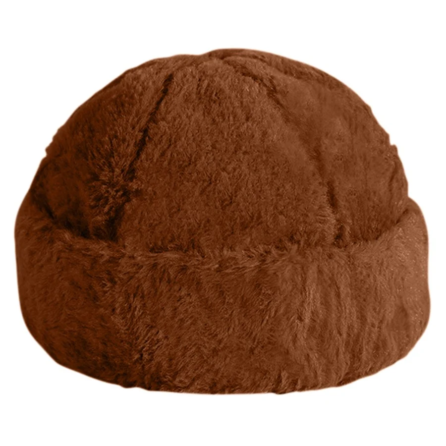 Faux Fur Beanie with Custom Logo 1
