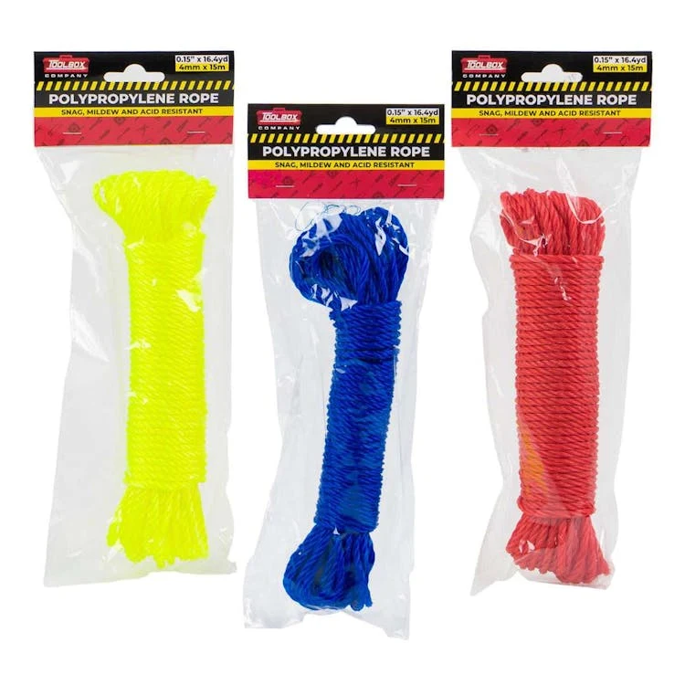 Twisted Rope Assorted Colors - 49.2' Long 1
