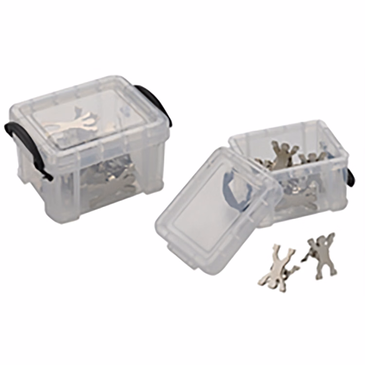 8 MAN PAPER CLIP WITH Clear Storage Case
