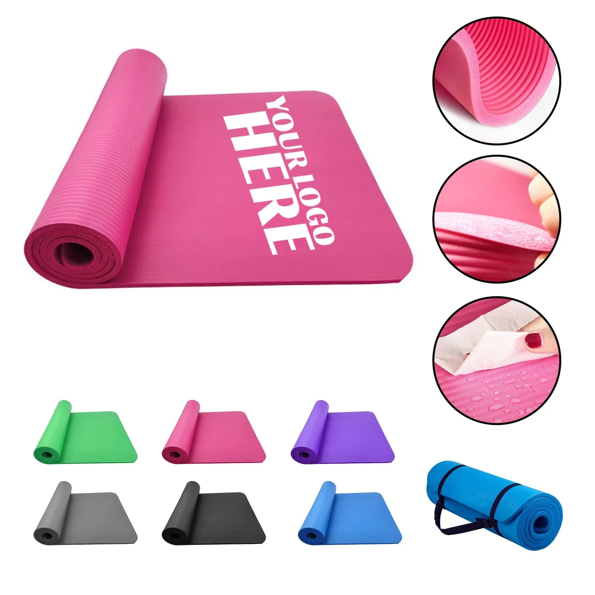 Yoga Mat w/Shoulder Strap 1