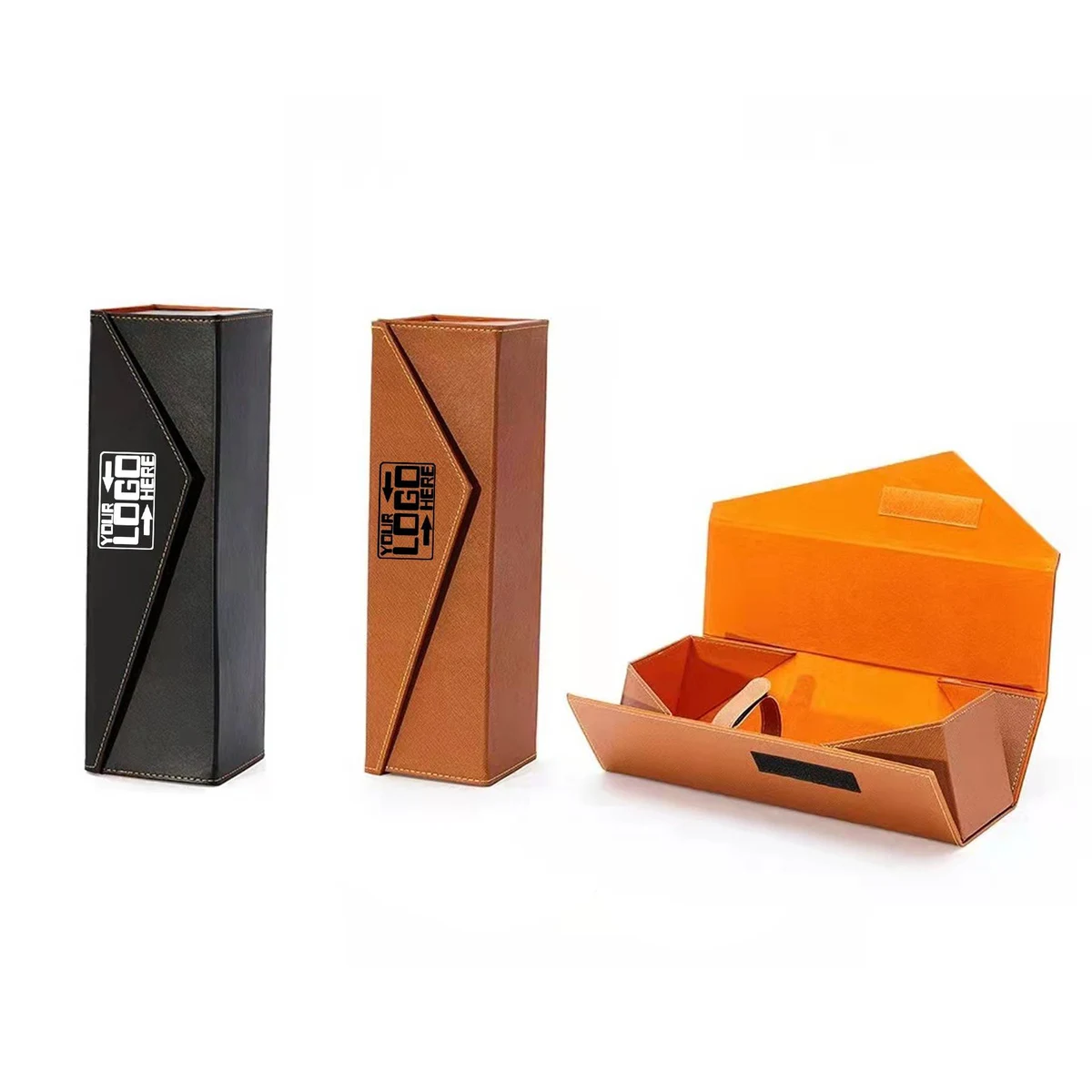 PU Collapsible Single Wine Gift Box 1