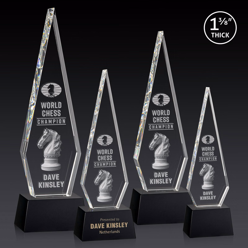 Springfield 3D Award on Robson Base - Black