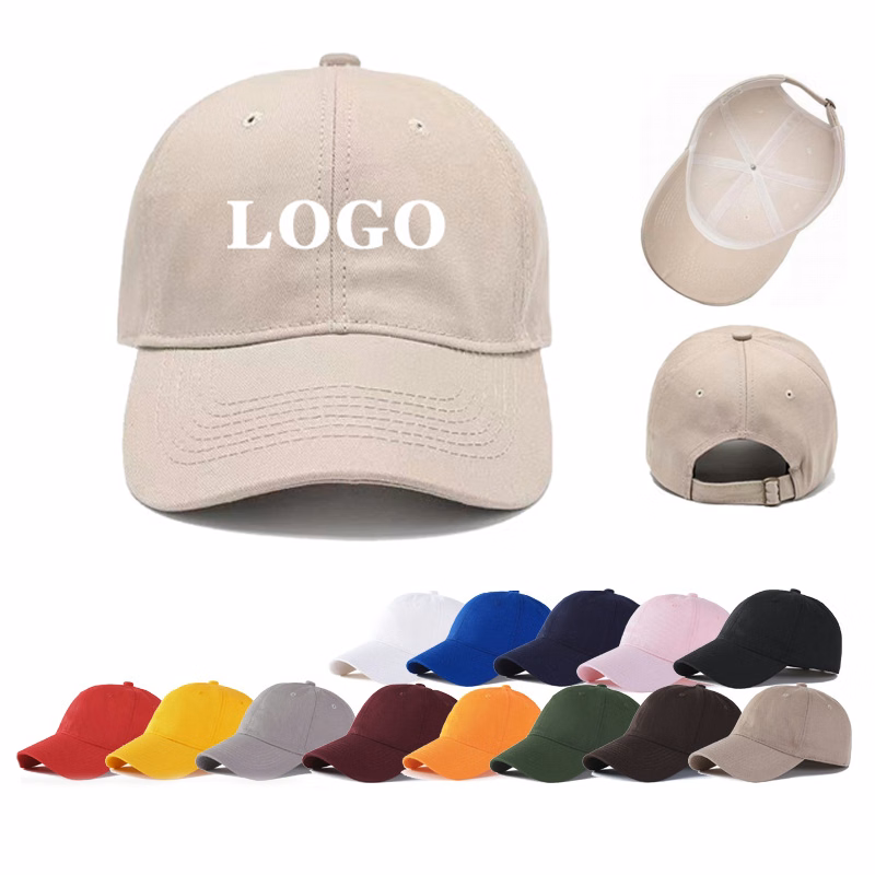 6-Panel Cotton Twill Unstructured Baseball Cap