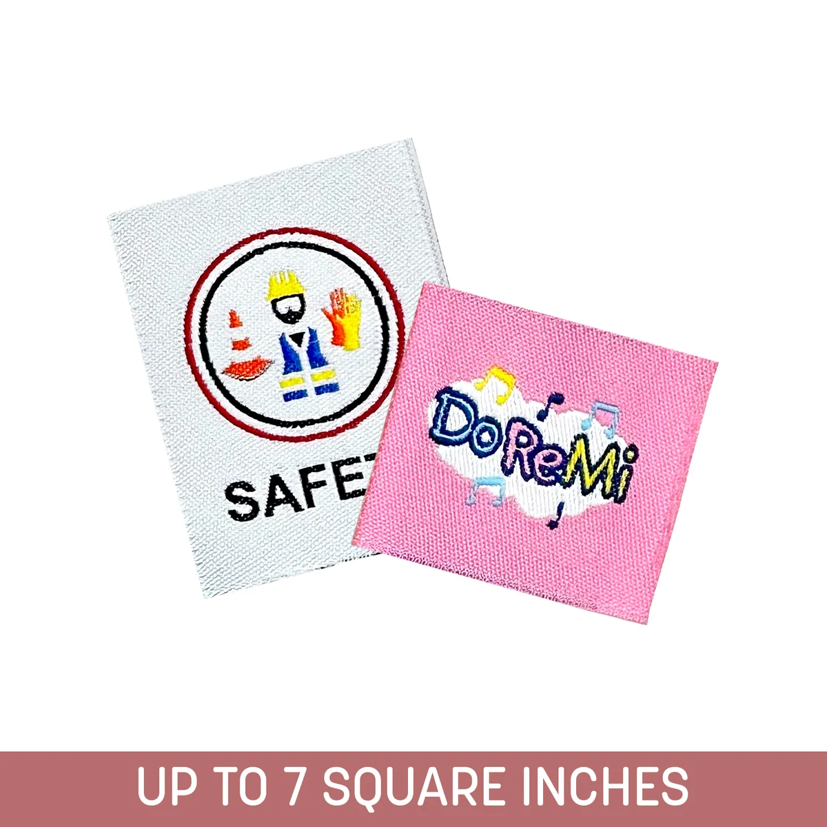 Woven Label (Sew-On) Up to 7 Sq. In 1