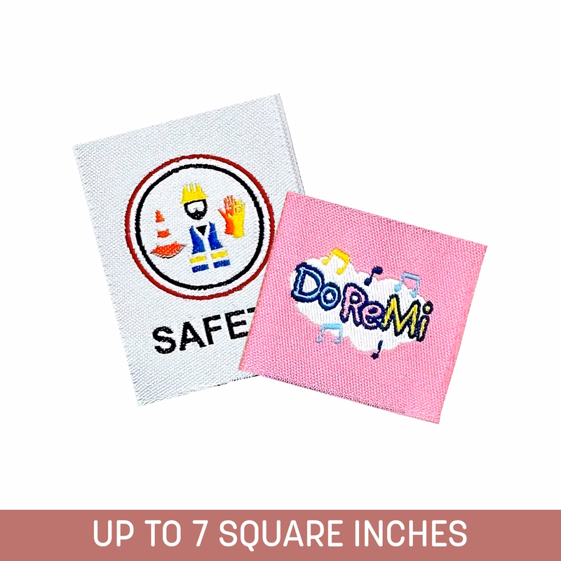 Woven Label (Sew-On) Up to 7 Sq. In