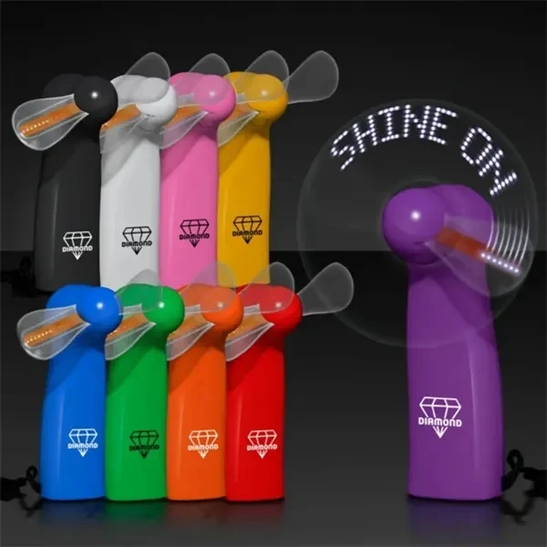 Custom Luminous Fan with Branded Blades 4.2 inch — Personalized Tech Giveaway 1