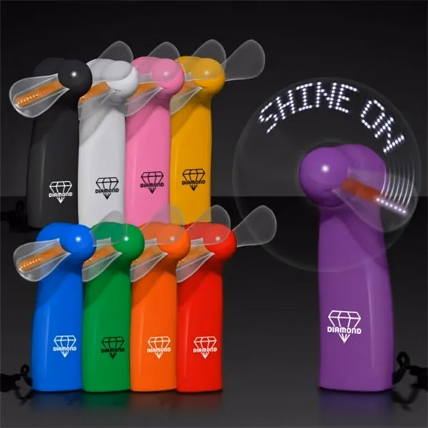 Custom Luminous Fan with Branded Blades 4.2 inch — Personalized Tech Giveaway