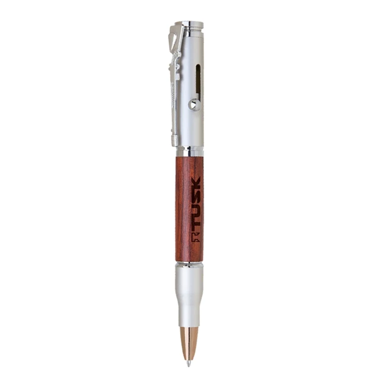 Kielder Bolt Action Wood & Brass Pen 1