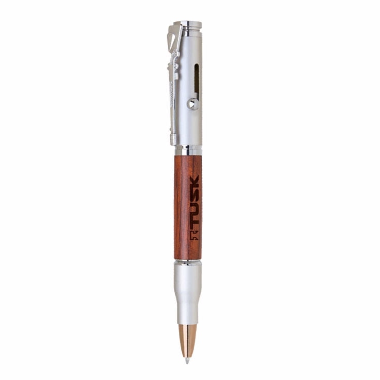 Kielder Bolt Action Wood & Brass Pen