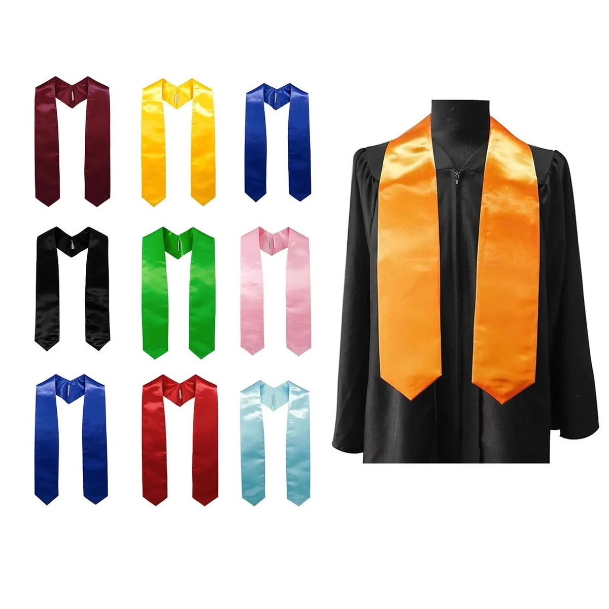 Customizable 60 in Graduation Honor Stole for Commencement 1