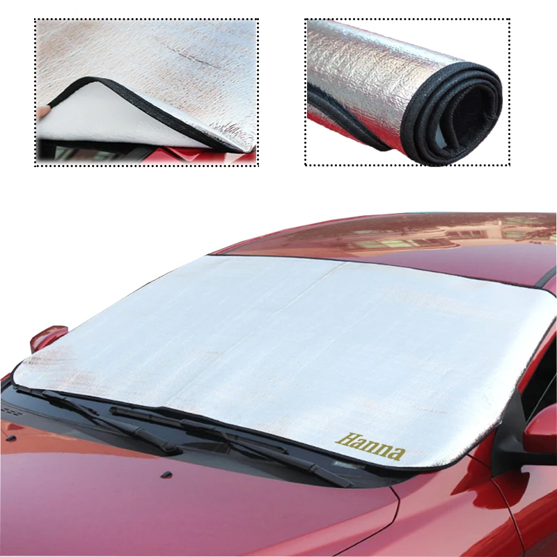 Car Thickened Double Sided Silver Visor 1