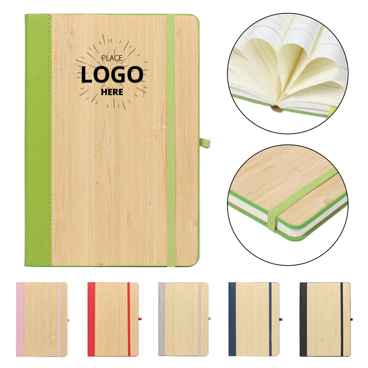 A5 PU Bamboo Notebook 1