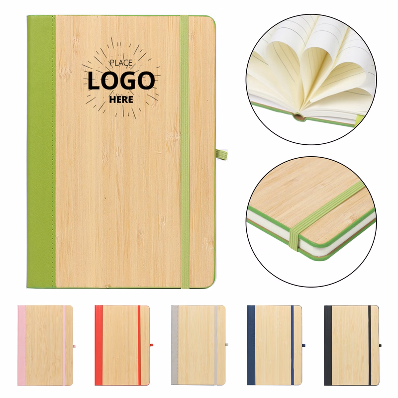 A5 PU Bamboo Notebook