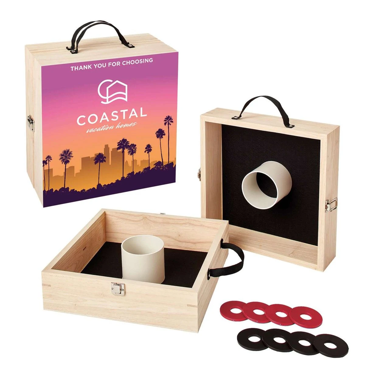 Washer Toss Game Single-Sided with 8 Washers 1