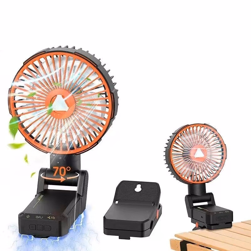 Cooling Clip On Fan Rotate Rechargeable For Golf Cart