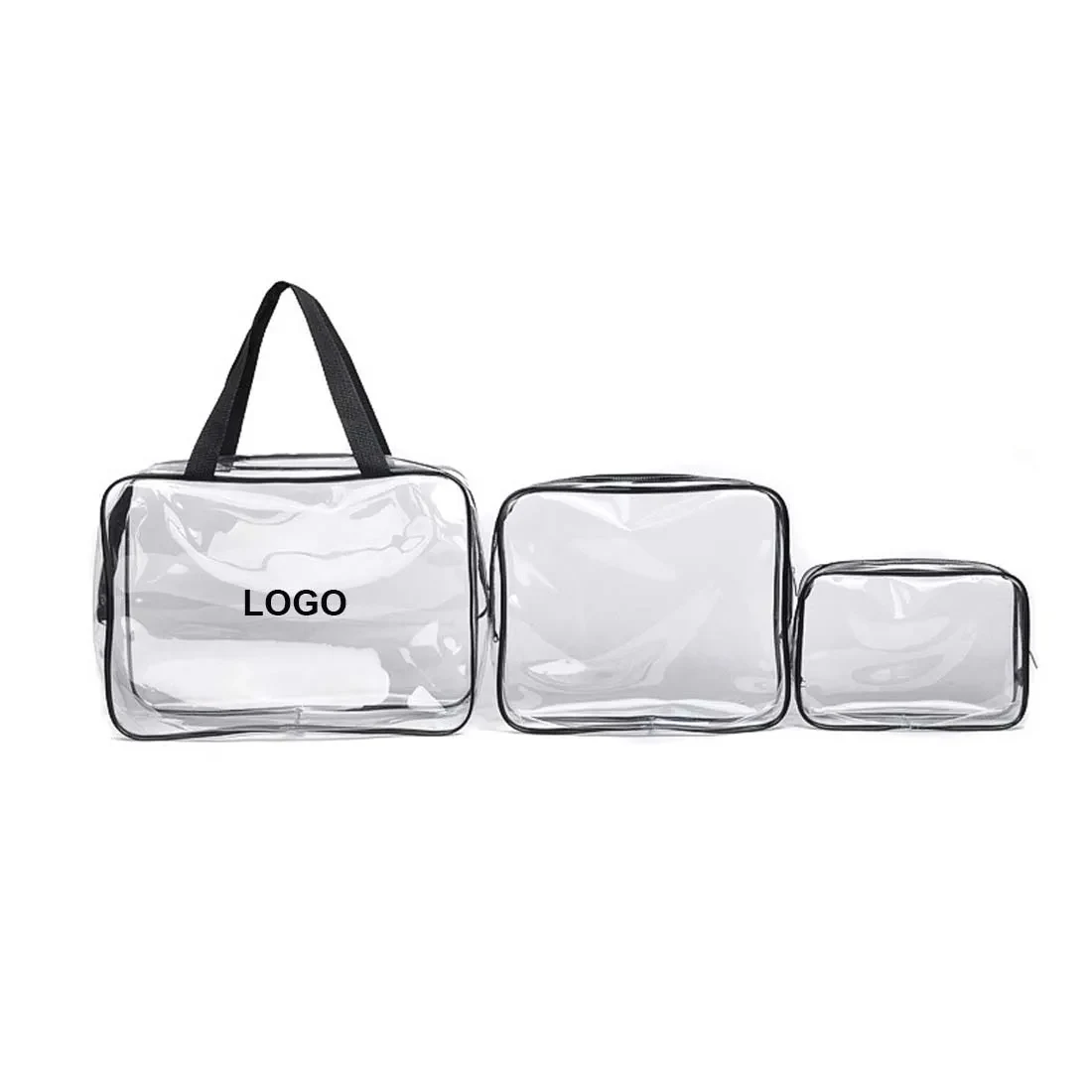 3 in 1 Clear Travel Cosmetic Makeup Bags 1