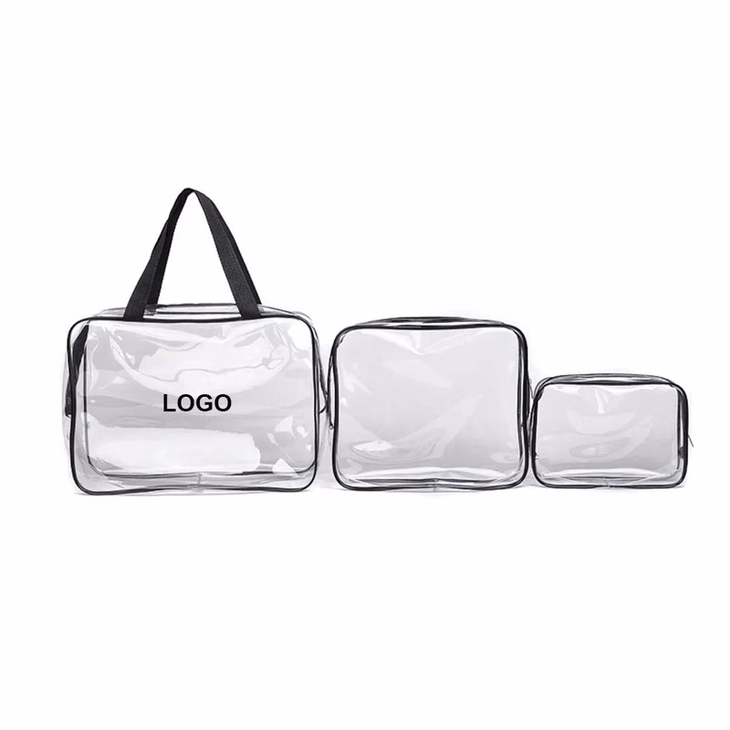 3 in 1 Clear Travel Cosmetic Makeup Bags