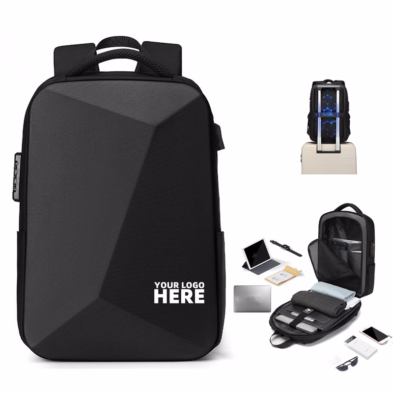 16 Inch Expandable Anti Theft Hard Shell Backpack