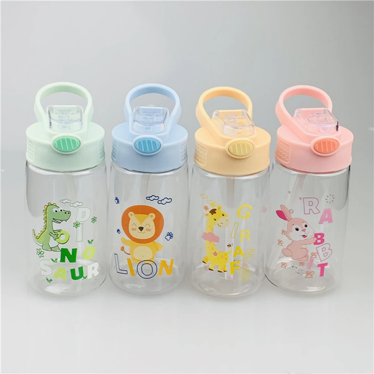 Cute Water Bottle With Straw 1