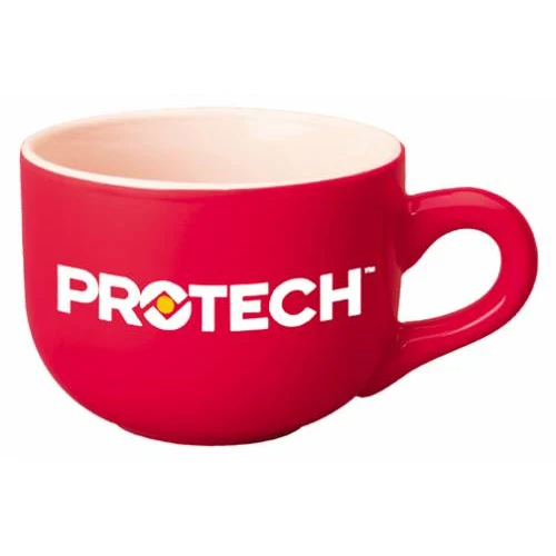 16 oz. Red Latte Stoneware Mug-Closeout 1