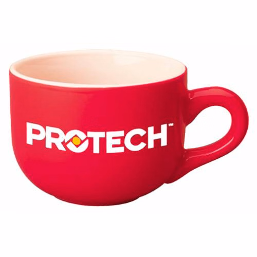 16 oz. Red Latte Stoneware Mug-Closeout