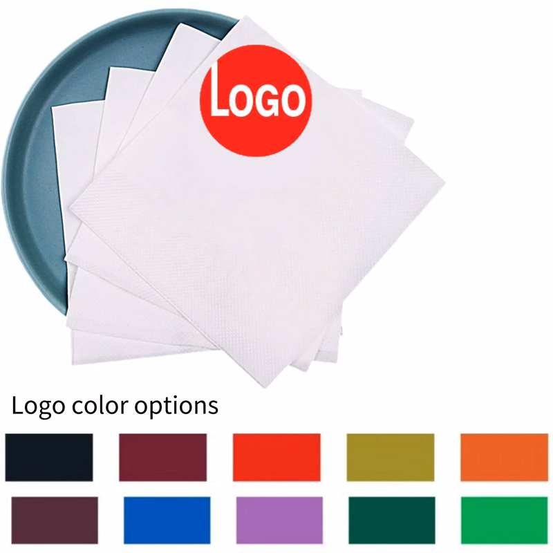 White Beverage Napkins