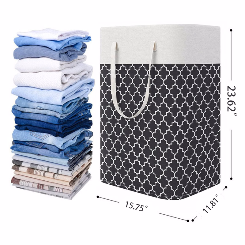 15.75"x11.81"x23.62" Collapsible Laundry Storage Basket