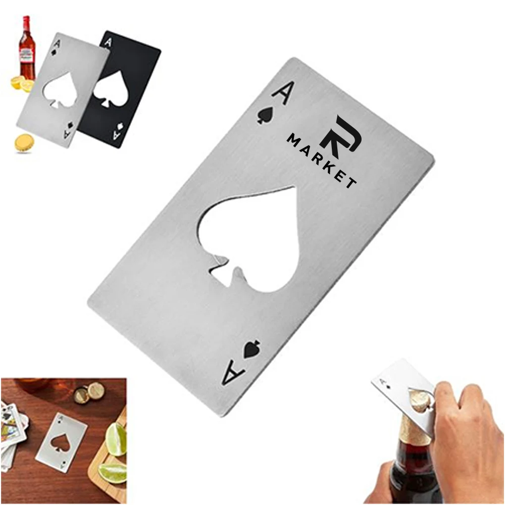 Stainless Steel Credit Card Size Beer Bottle Opener Cap 1