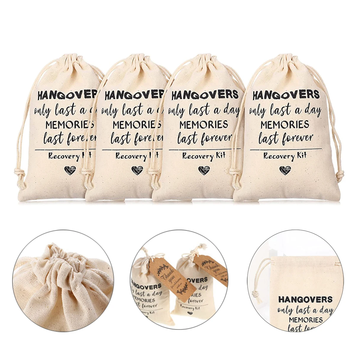 Cotton Muslin Party Favor Wedding Bag 1