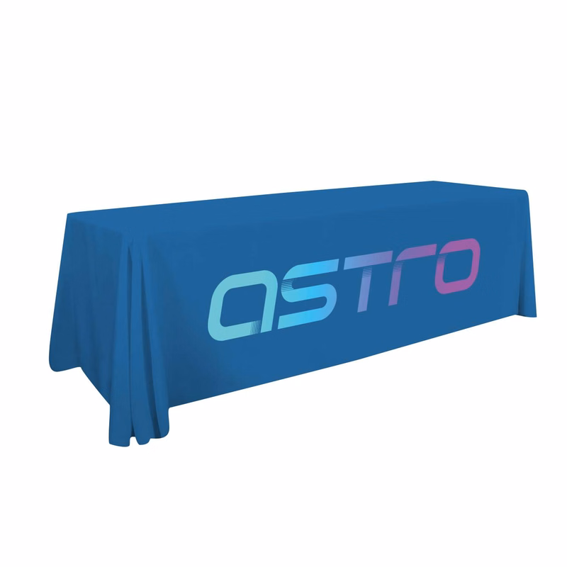 8' LazerLine 3-Sided Throw Full-Color Front Only