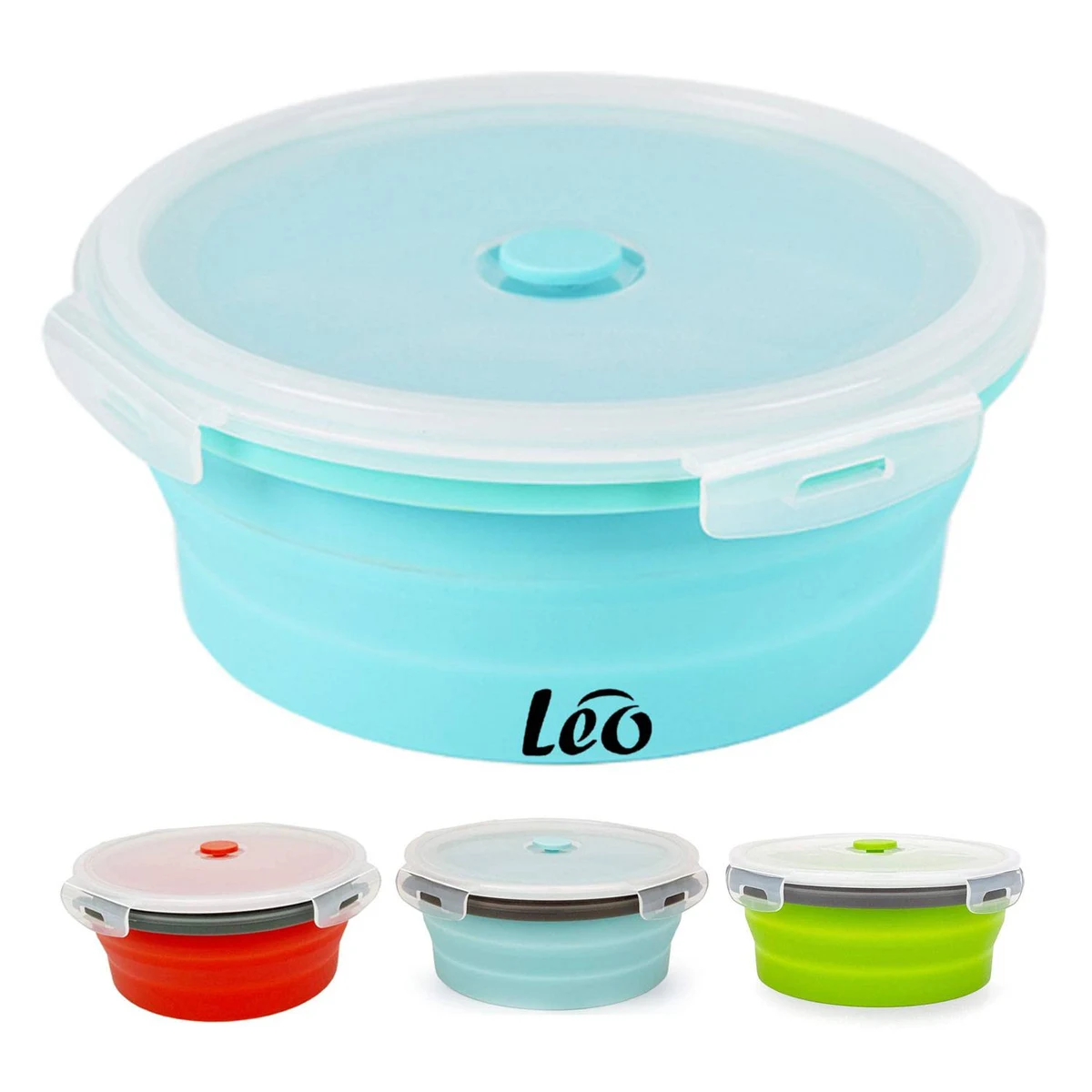 High temperature resistant food grade silicone lunch box 1