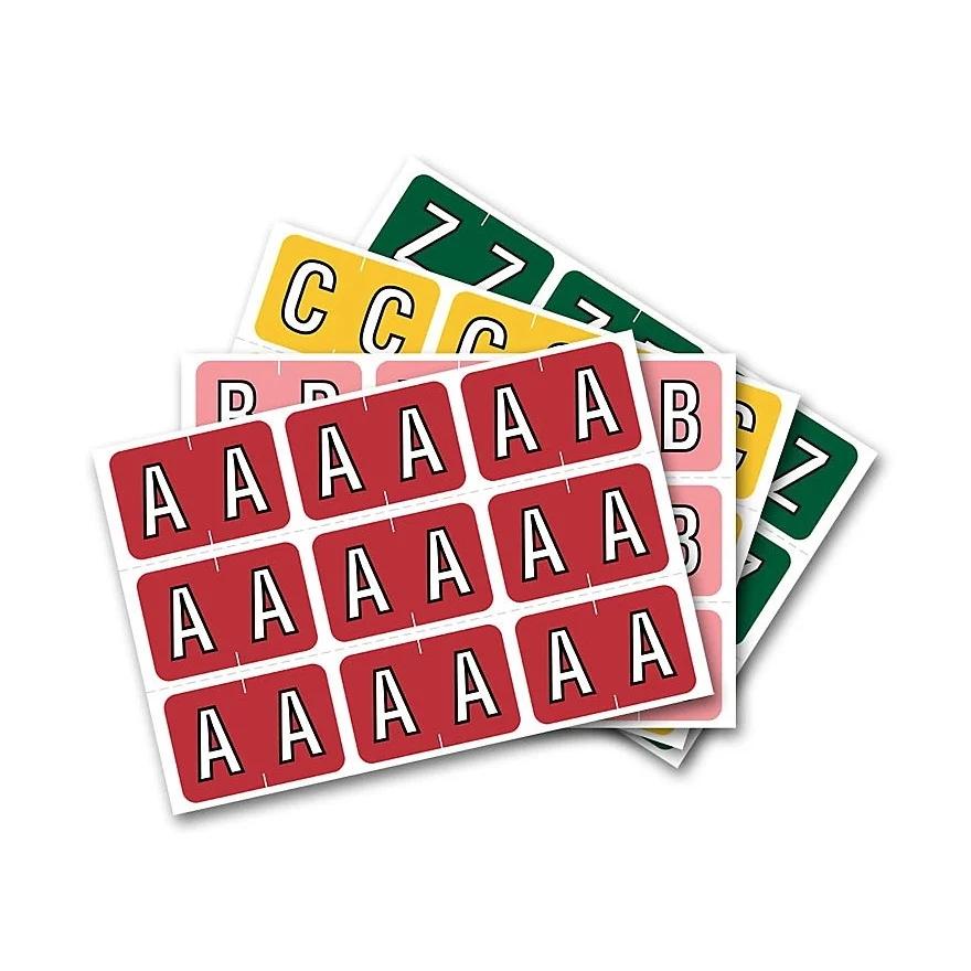 Alpha label, Sycom End Tab, refill kit 1