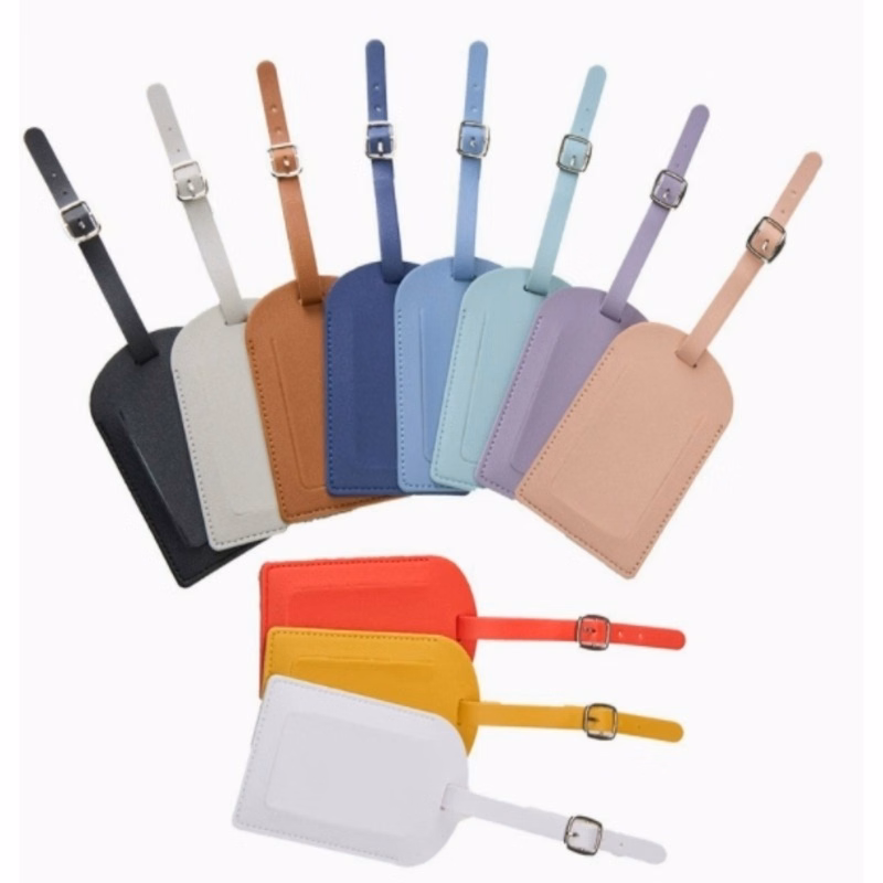 PU Luggage Tag Durable Travel ID Holder
